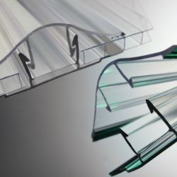 10MM POLYCARBONATE MULTIWALL GASKETED H-CHANNEL CONNECTOR